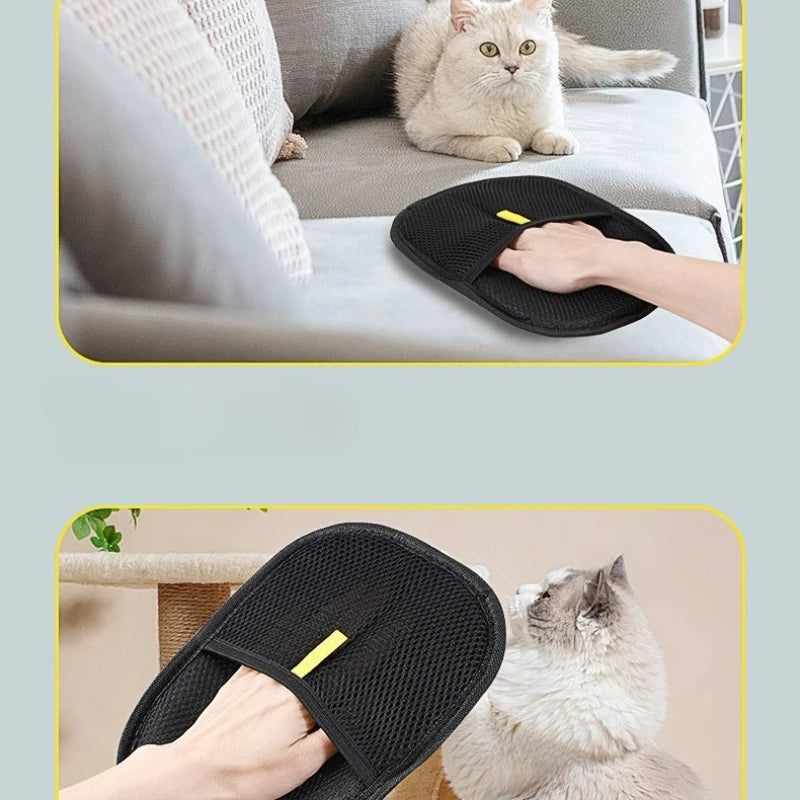 Valvare ™Pet Hair Remover Grooming Gloves